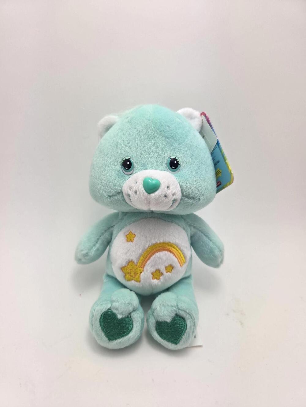 Green Care Bear “Wish Bear" Vintage Collectible New with Tags (8 inch)